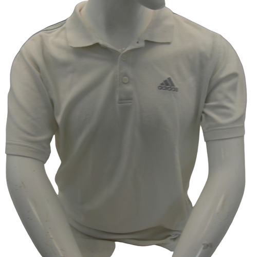 Polo manches courtes bandes grises - adidas - Modalova