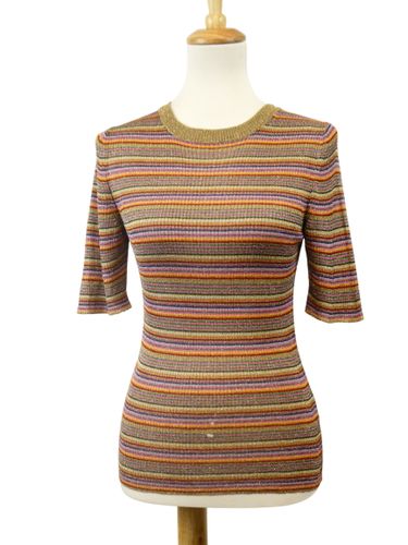 T-shirt manches mi longues encolure rond  motif linaire - Taille S/1 - ba&sh - Modalova