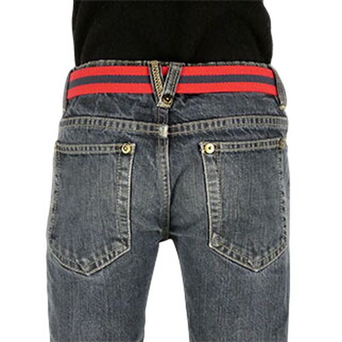 Ceinture rouge et grise - Enfant - taille 66 cm - Label Emmaus - Modalova