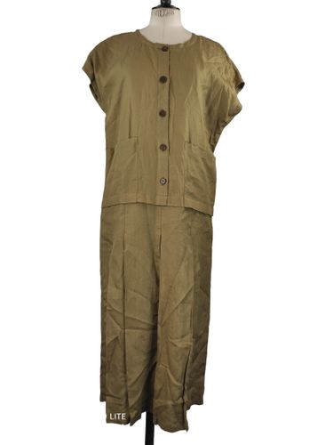 ROBE LONGUE 100% LIN DONNALUNA TAILLE 36 - Label Emmaus - Modalova