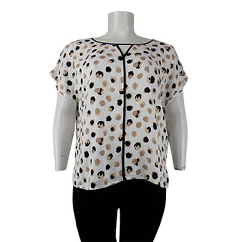 Blouse blanche imprime - taille 50 - Pause Caf - Modalova