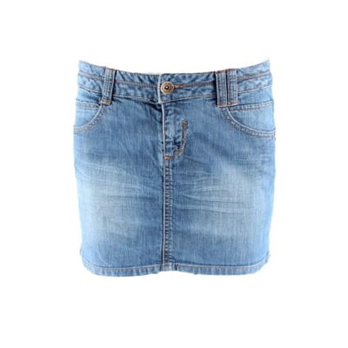 Jupe en jeans avec broderies - Camaeu - Taille 36 - camaieu - Modalova