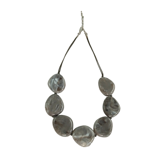 Collier volumineux tendance gris - Label Emmaus - Modalova