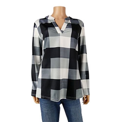 T-shirt  carreaux , noirs et blancs - taille M - sheilay - Modalova
