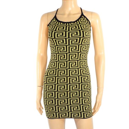 Robe Courte Moutarde & Noire Taille S /M - non renseigne - Modalova