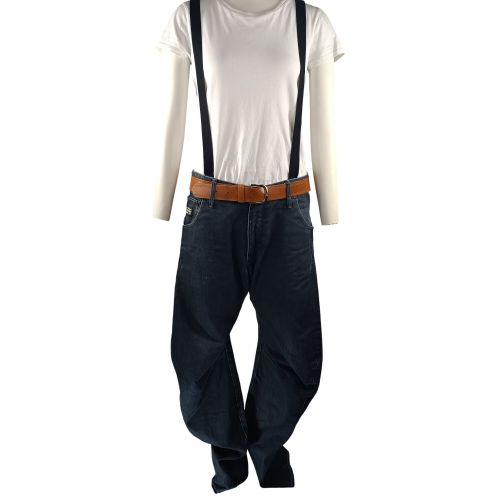 Jean bretelles 3301 Loose Fit brut  Taille 32 - g-star raw - Modalova