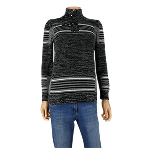 Pull  rayures et blanc - taille S - black - Modalova