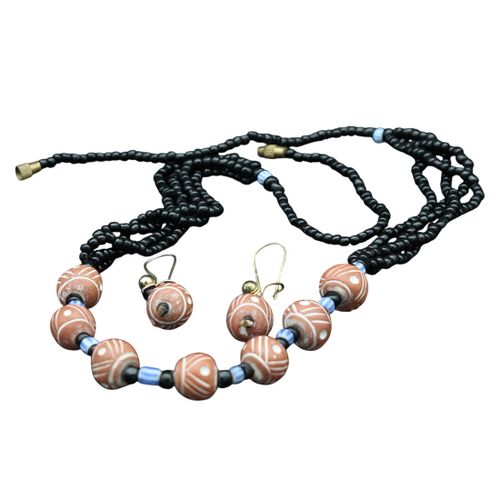 Collier et boucles d'oreille ethniques - Label Emmaus - Modalova