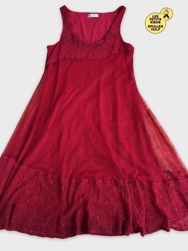 Robe rouge dentelle - mais il est o le soleil? - Modalova