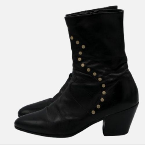 CELINE Bottes cloutes style rodo en cuir -T39 - celine paris - Modalova
