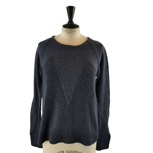 Pull Fin – Taille M (estimée) – marine - Label Emmaus - Modalova