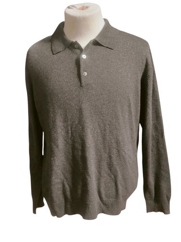 A . W . Dunmore- Pull en Cach emire & seide manches lngues Taille 52 - Label Emmaus - Modalova