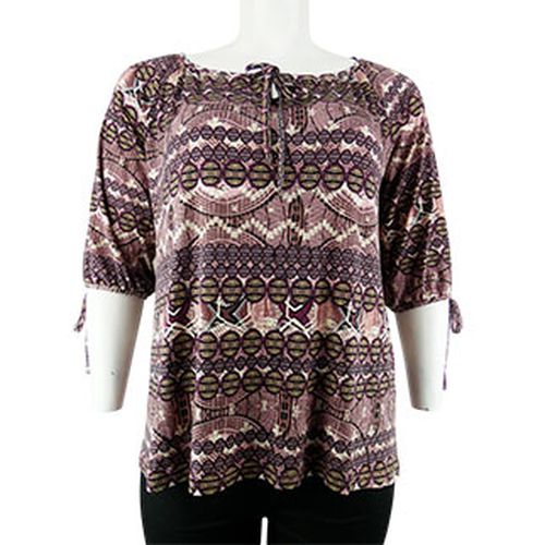 Blouse imprime manches 3/4 - 46/48 - Label Emmaus - Modalova