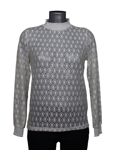Blouse - S - blanche broderie col montant - pimkie - Modalova