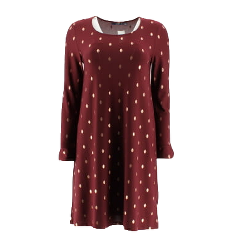 Robe bordeaux imprime - taille S - kiabi - Modalova