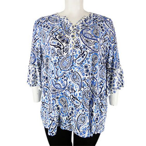 Blouse blanche et bleue - - - taille 52 - ms mode - Modalova