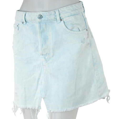 Jupe en Jeans Clair Taille 38 - bershka - Modalova