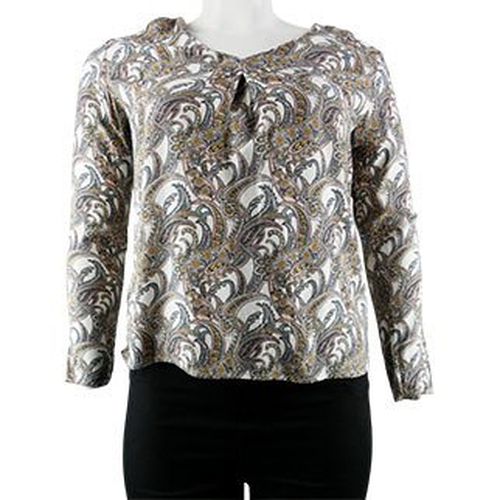 Blouse blanche imprime multicolore manches longues - L - tex - Modalova