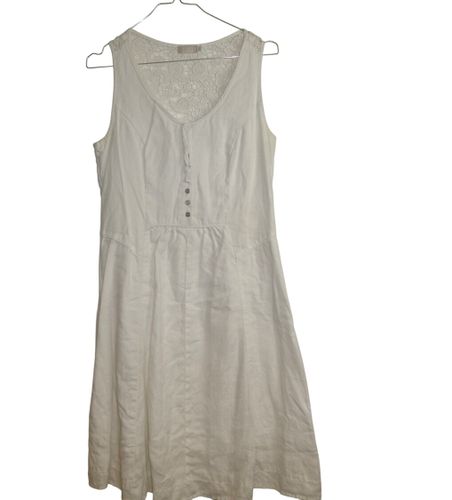 Jacqueline RIU Robe blanche mi-longue - Taille 38 - jacqueline rui - Modalova