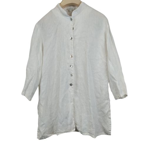 Chemise blanche 100% lin - Taille 44/46 estime - 1.2.3 - Modalova