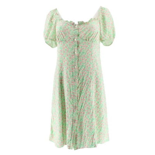 Robe crue et verte imprime florales - taille 42 - primark - Modalova