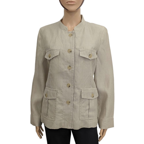 Veste saharienne T 42 en lin cru naturel - grard darel - Modalova