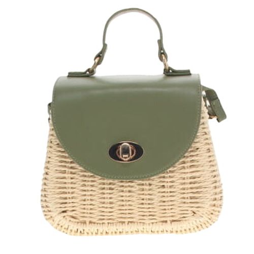 Sac en bandoulire cru et kaki - 18 x 17 cm - cache cache - Modalova