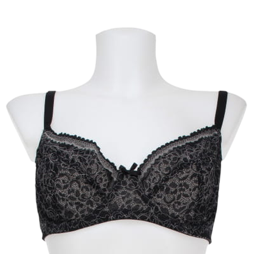 Soutien-gorge imprim  dentelle avec armatures - taille 95 D - Label Emmaus - Modalova