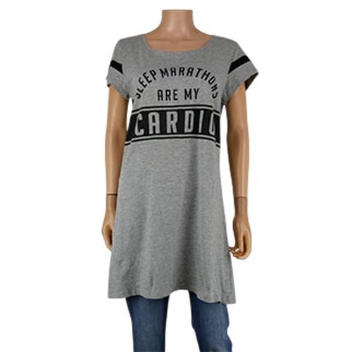 T-shirt long imprim - Taille L - tex - Modalova