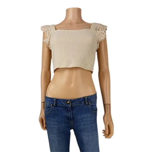 Crop top beige - Taille 36 - shein - Modalova