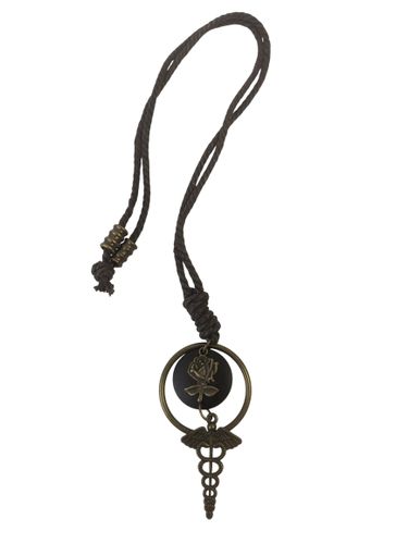 Collier fantaisie en corde et mtal - Label Emmaus - Modalova