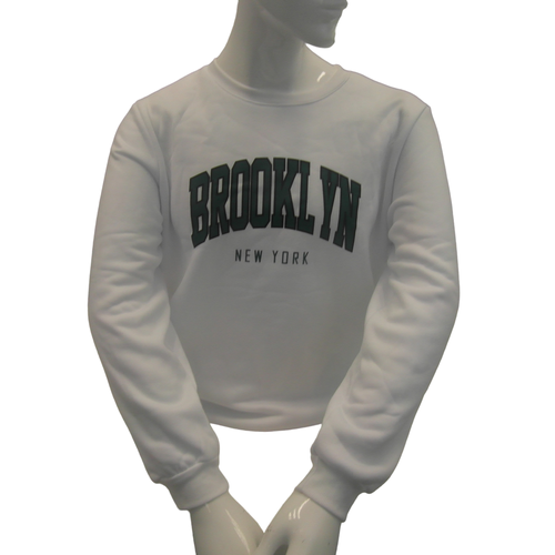 Sweat blanc Brooklyn de la marque taille (M) - shein - Modalova