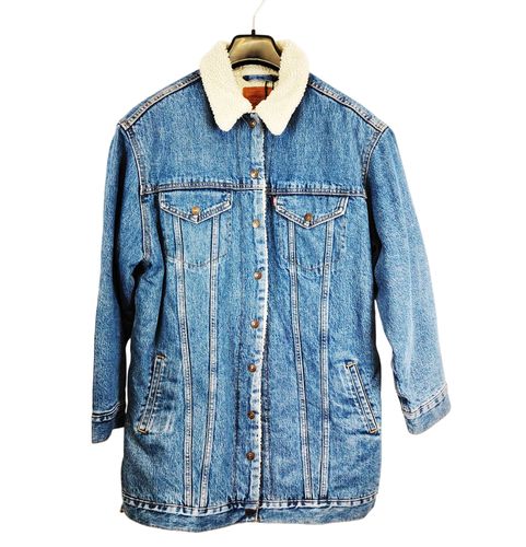 Veste en jean sherpa camionneur longue - Taille M - levis - Modalova