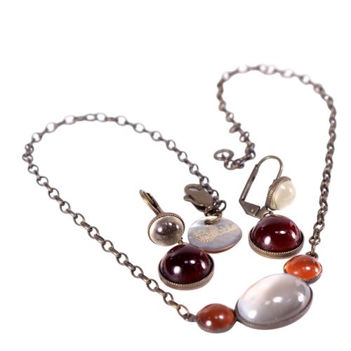 Collier + dormeuses assortis - Label Emmaus - Modalova