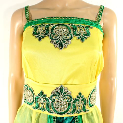 Robe Longue Soire Orientale & Verte Taille Estime XS - non renseigne estimation artisanal - Modalova