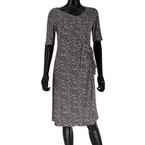 Robe T.40 imprim fleuri et bordeaux - caroll - Modalova