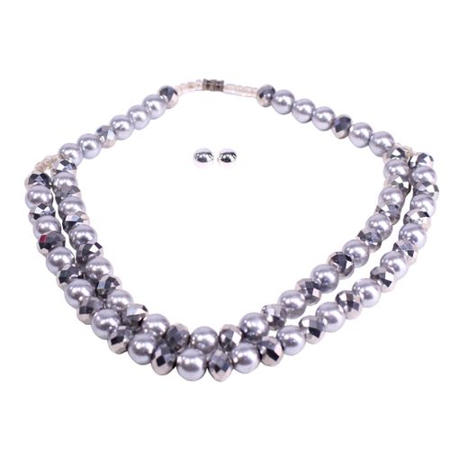 Collier mtallique argent miroitant - Label Emmaus - Modalova