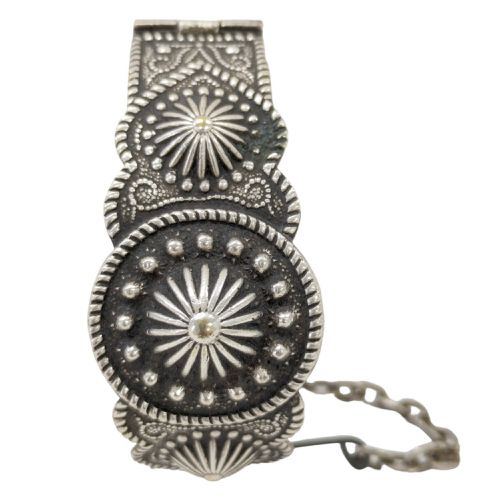 Ancien bracelet manchette argent artisanat ethnique kabyle berbre  48 mm - non concern - Modalova