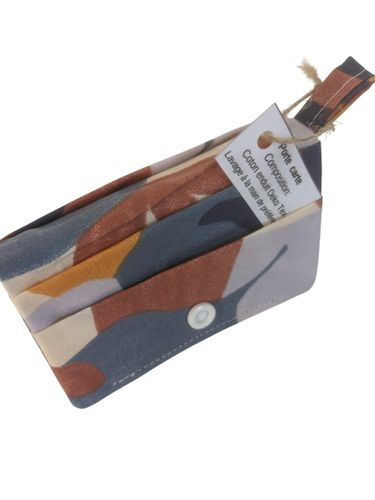 Porte cartes en coton enduit - Label Emmaus - Modalova