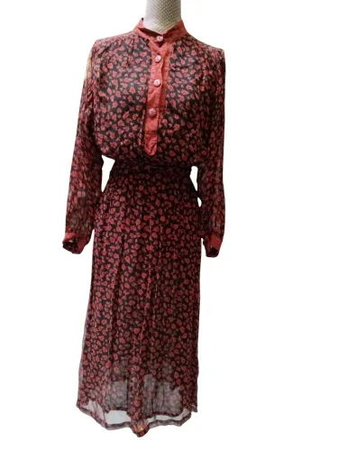 Robe mi-longue lgre - viscose - Modalova