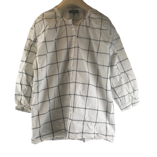 Chemise  gros carreaux blanche - 38 - caroll - Modalova