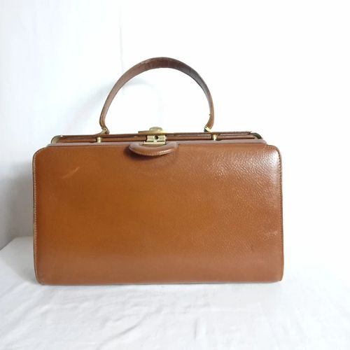 Sac  main en cuir vintage femme - Label Emmaus - Modalova