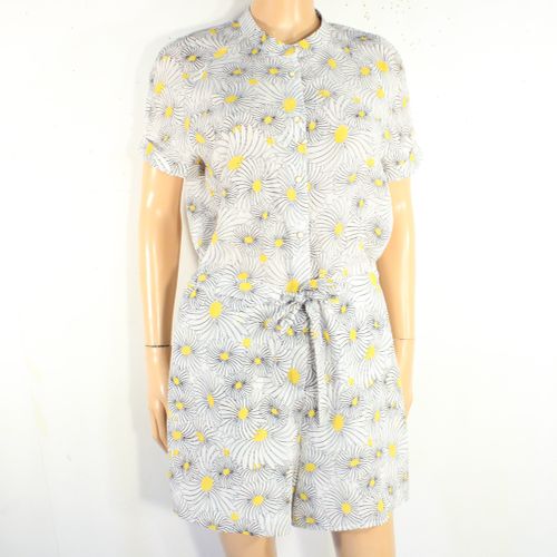 Combi-Short Blanche & Fleurie Jaune Mademoiselle R Taille 40 - mademoiselle r/ la redoute - Modalova