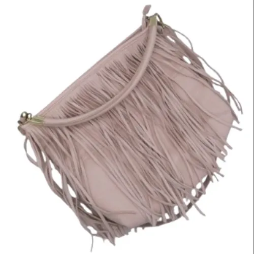 Sac bandoulire  franges pale - h&m - Modalova