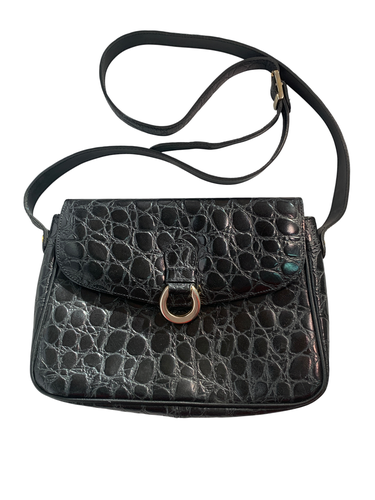 Sac a main cuir - Imitation croco - Label Emmaus - Modalova