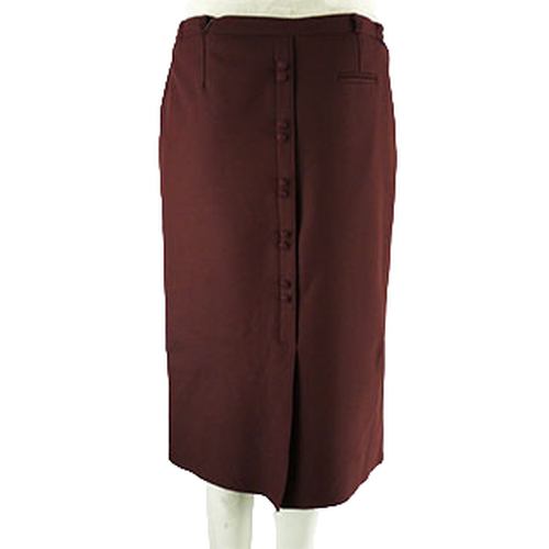 Jupe bordeaux longues avec boutons - taille 52 - Label Emmaus - Modalova