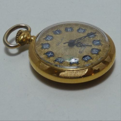 Montre mcanique pendentif en plaqu or de belle qualit (3 aiguilles) Relay - Label Emmaus - Modalova