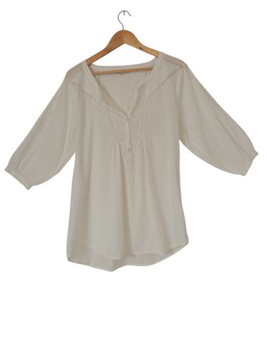 TUNIQUE BLANCHE TAILLE 2 COTON - sandro - Modalova