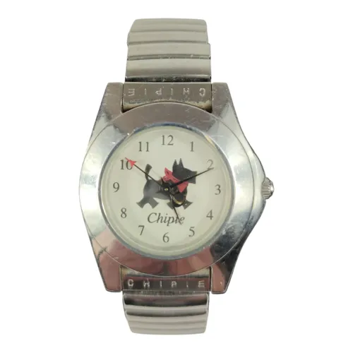 Montre "CHIPIE" - bracelet maill extensible en mtal argent - Label Emmaus - Modalova