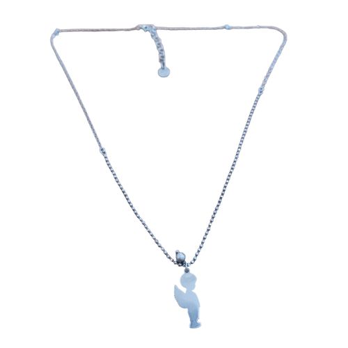 Collier  en argent 925 + pendentif ange - non renseigne - Modalova